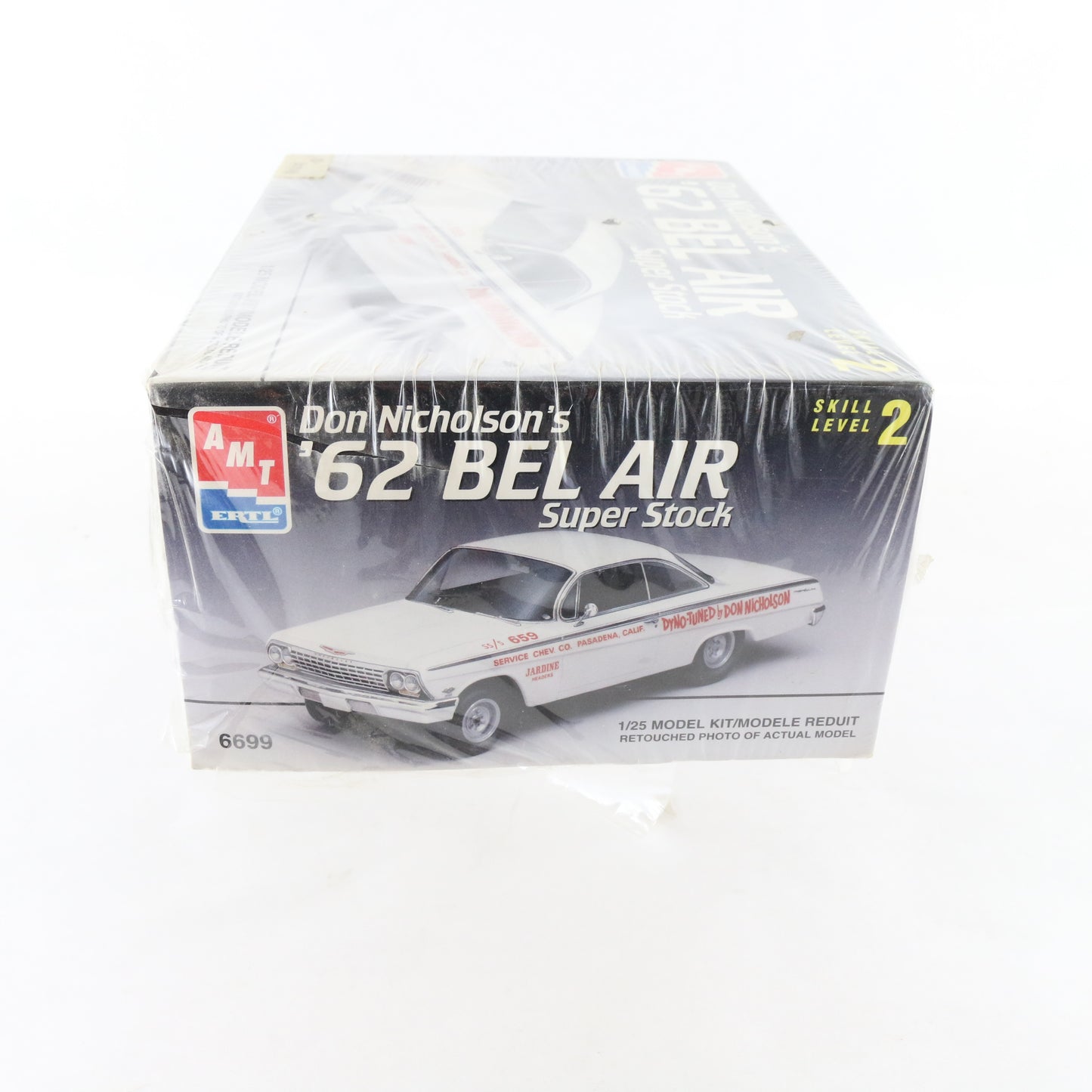 1962 '62 Chevy Bel Air Super Stock Don Nicholson AMT ERTL 1:25 Model Kit 6699