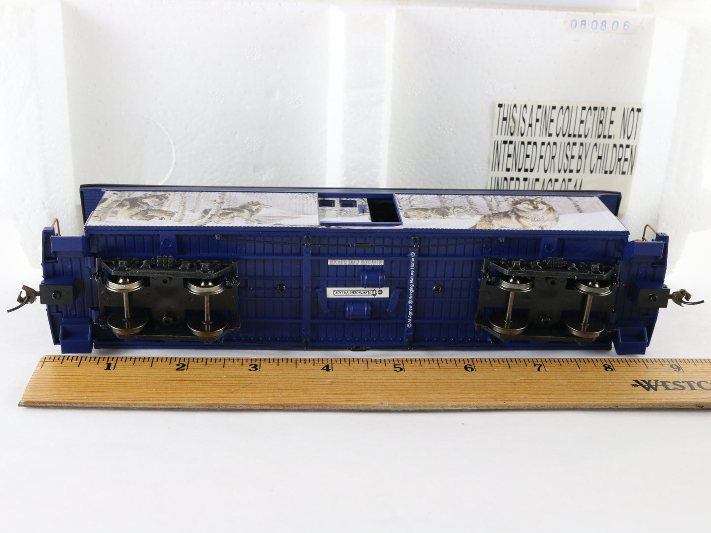 Hawthorne Village HO Proud & Free Wolf Baggage Train Car W/ Transformer