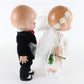 Lot Of 2 Campbell Kids VINTAGE Bride & Groom CSC Horsman 12" Dolls 1997
