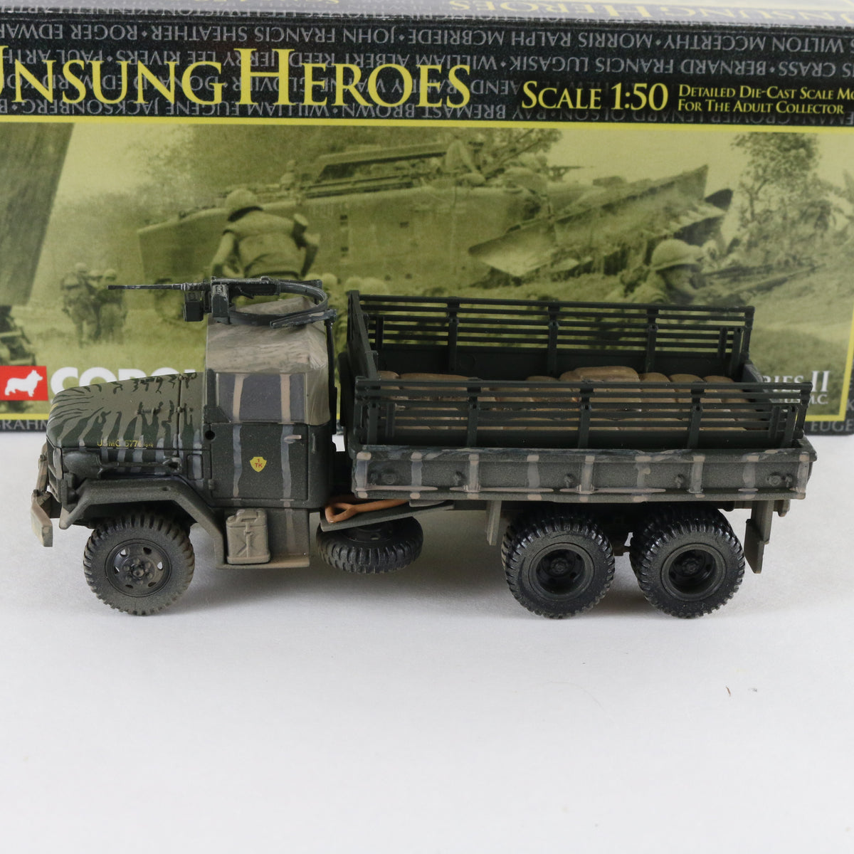M35A1 Deuce & A Half 2.5 Ton Truck USMC Corgi 1:50 50204 Metal Military Vehicle