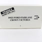 1955 Ford Fairlane Crown Victoria Black White Danbury Mint 1:24 Diecast Model