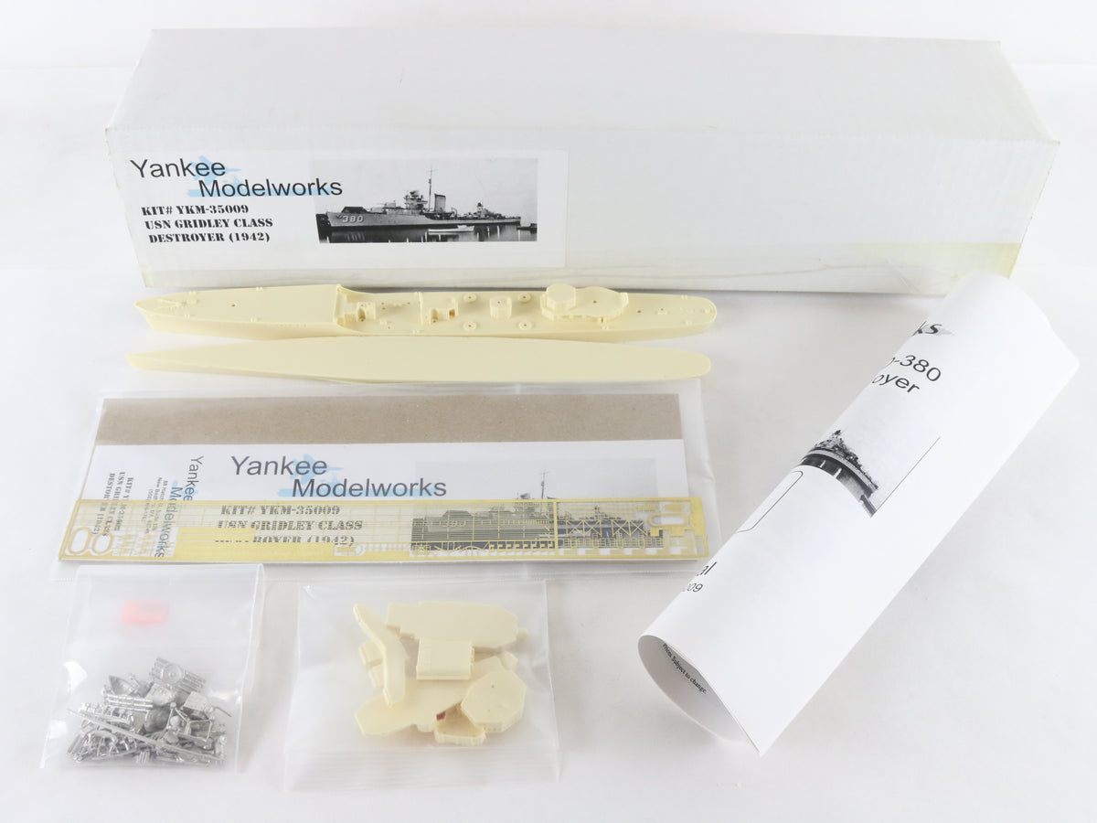 Destroyer 1942 USN Gridley Class Yankee Model Works 1:350 YKM-35009 Resin Kit