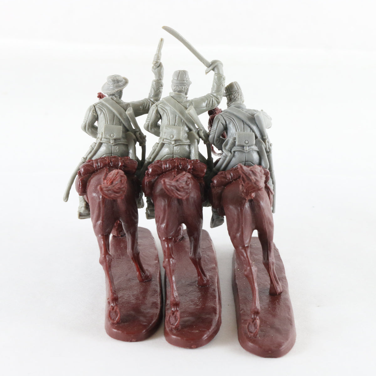 Lot Of 3 Confederate Cavalry American Civil War SD Soldiers 2.5" Figures