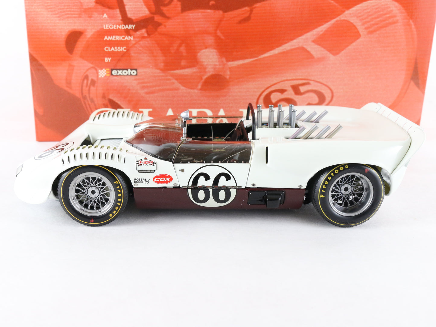 Exoto 1:18 1st ROAD AMERICA 500 1965 Exoto Chaparral 2 No. 66