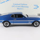 1971 Ford Mustang Fastback Mach 1 Blue #1163/5000 Danbury 1:24 Diecast Model