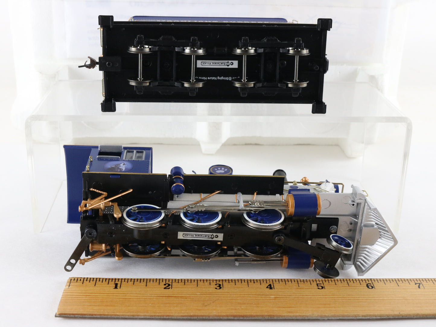 Hawthorne Village Moonlight Express Wolf 2-6-0 Steam Locomotive & Tender