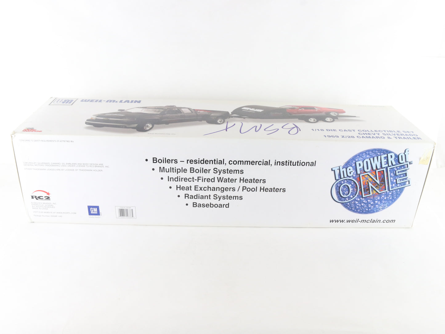 Silverado 1969 Z28 Camaro & Trailer Set Well Mclain Racing Champions 1:18 10