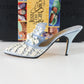 Just The Right Shoe Frosted Fantasy Blue Raine Willitts Resin Shoe 25032