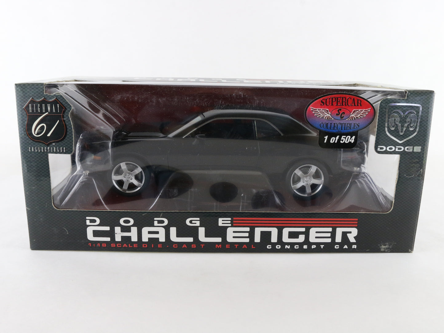 Dodge Challenger Concept Black Highway 61 1:18 LE of 504 50598