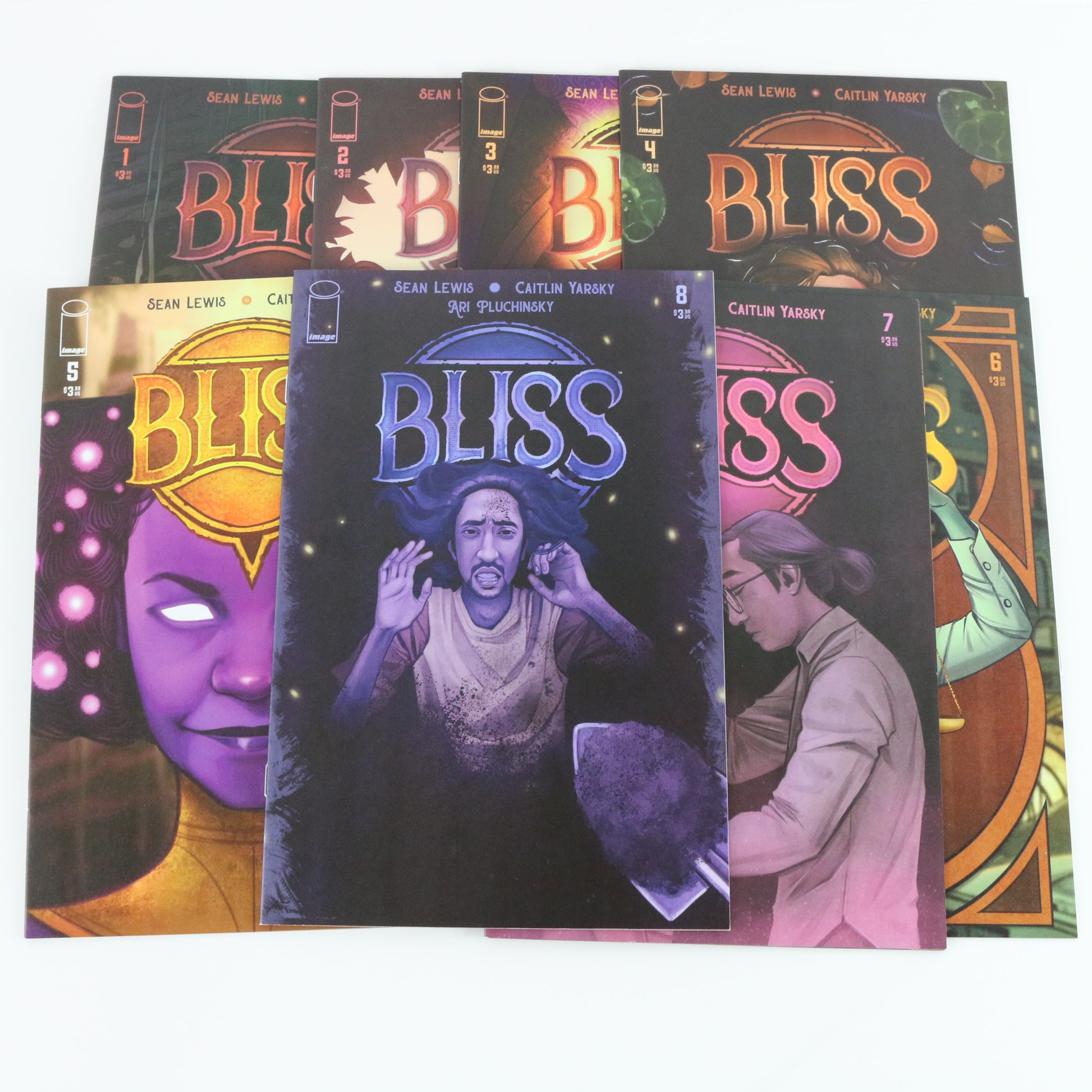 Bliss #1-8 Image Lewis Yarsky Comic Covers