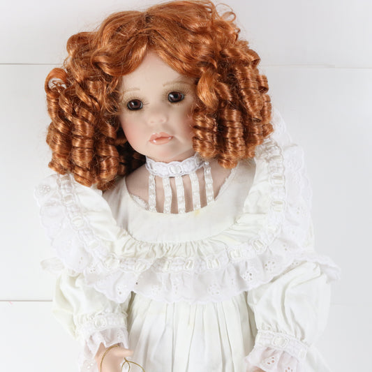 First Day Of School Maud Humphrey Seymour Mann Large 24" Porcelain Doll 20/2500