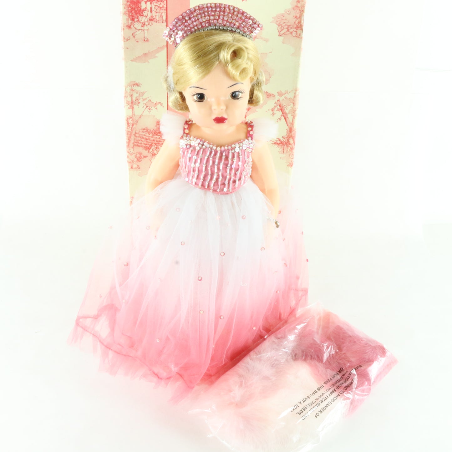 Terri Lee Evening Formal Pink Dress 16" Vinyl Doll W/ Accessories 320004