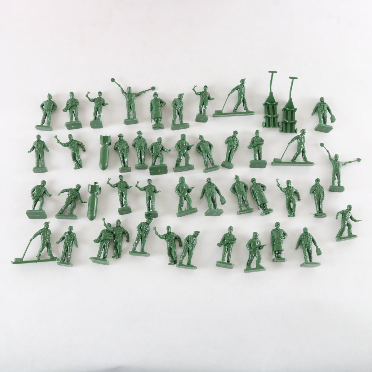 USAAF Personnel Air Force WWII Airfix 1:72 Plastic Model Soldier Figures