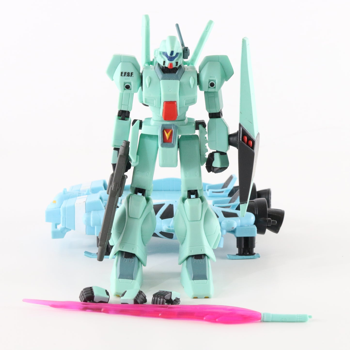 Gundam MSIA Rgm-89 Jegan & Base Jabber Mobile Suit Bandai Action Figure 4.5"