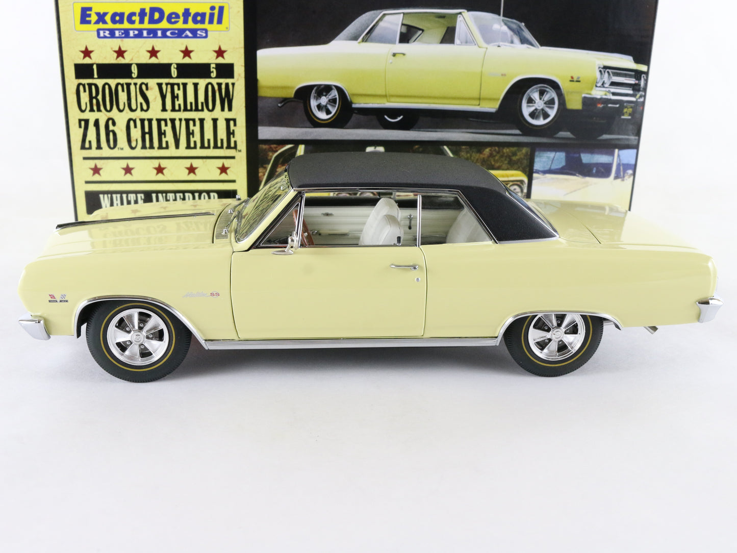 1965 Chevelle Malibu SS 396 Turbo Jet Crocus Yellow Exact Detail 1:18 Model Car