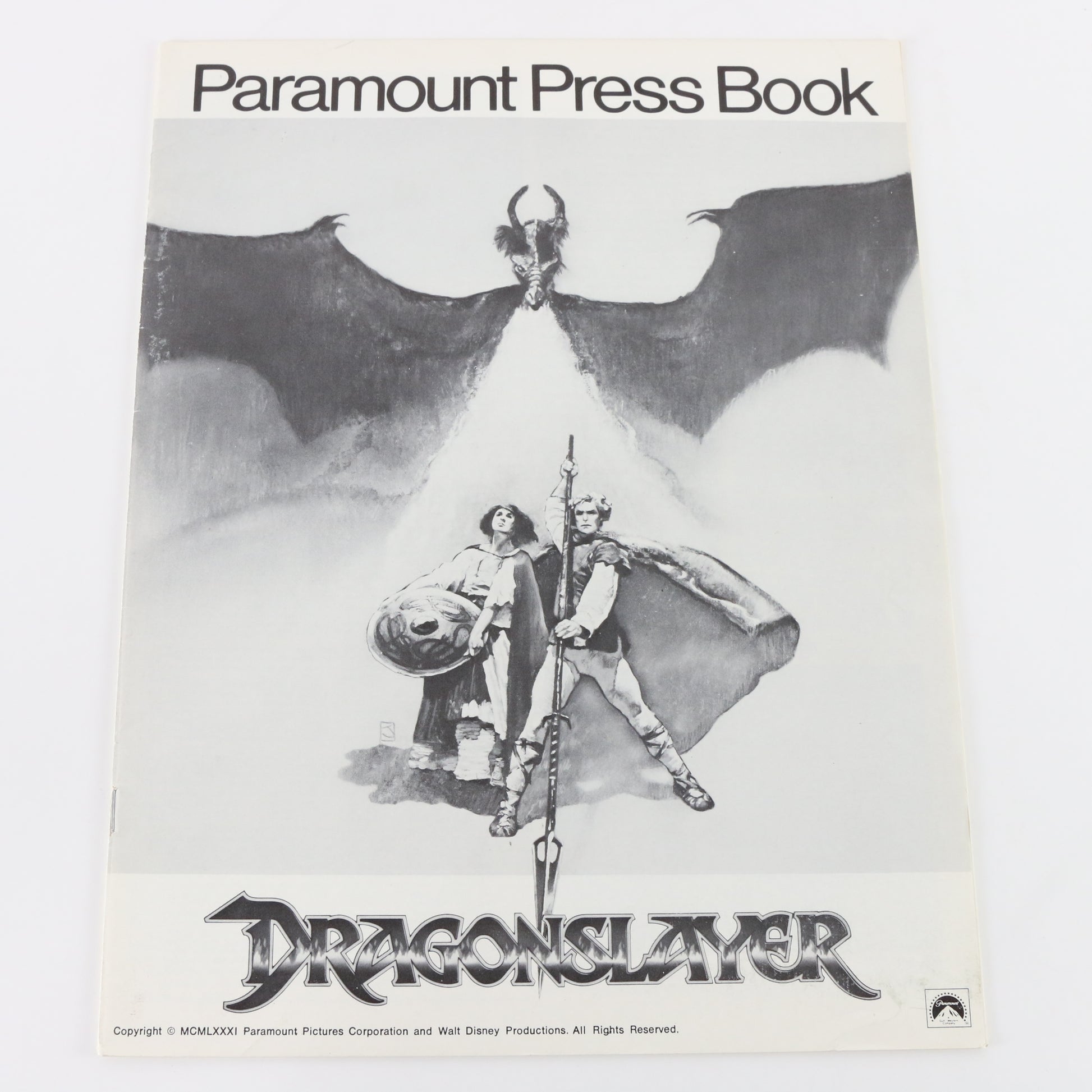 Dragonslayer 1981 Paramount Disney Original Movie Press Booklet
