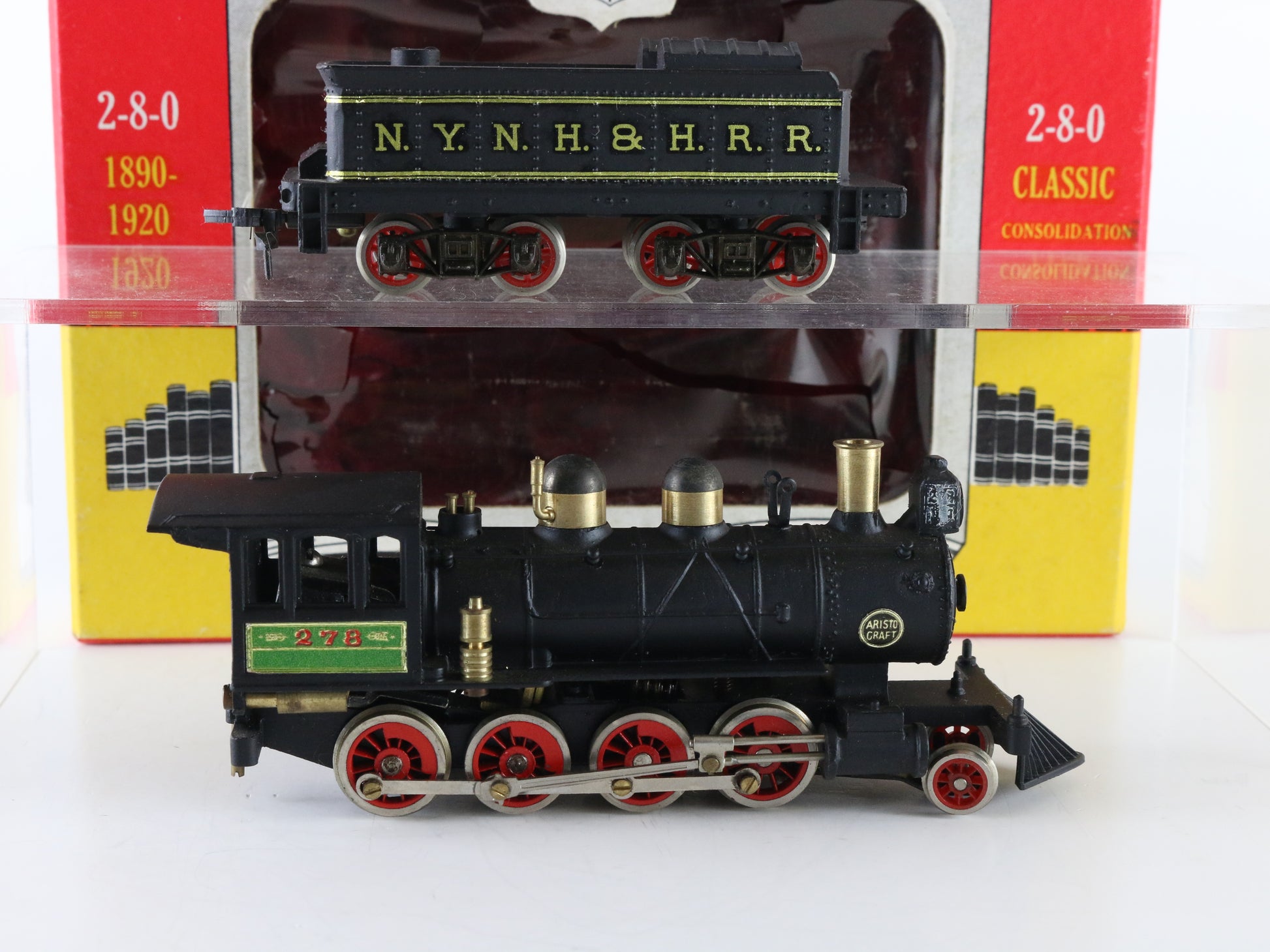 Aristo Craft HO NYNH&HRR 278 2-8-0 Steam Locomotive