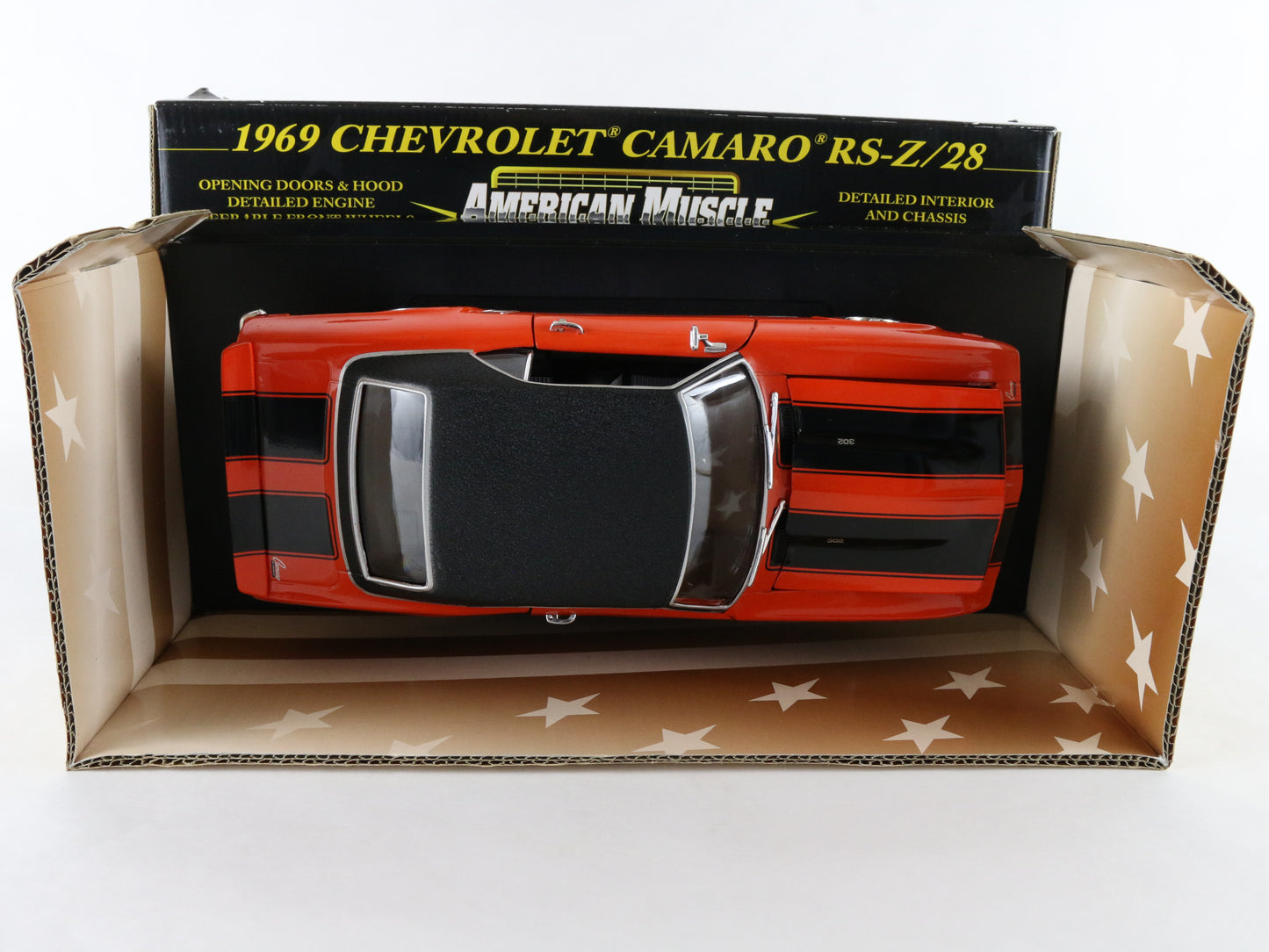 1969 Chevrolet Camaro RS Z28 Orange Variant American Muscle ERTL 1:18 36671