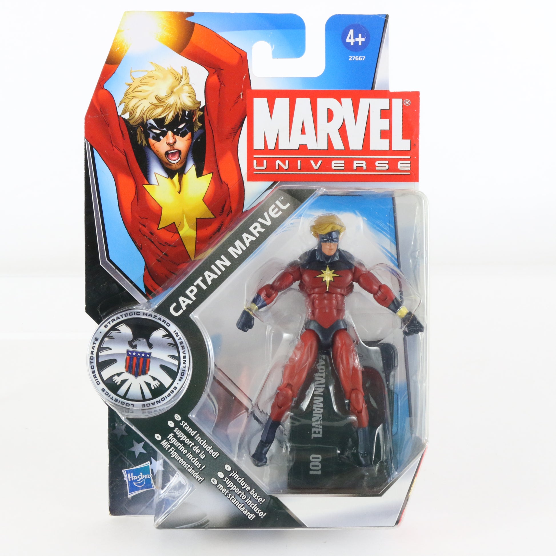Marvel Universe Series 3 001 Captain Marvel 3.75" Action Figure Hasbro 