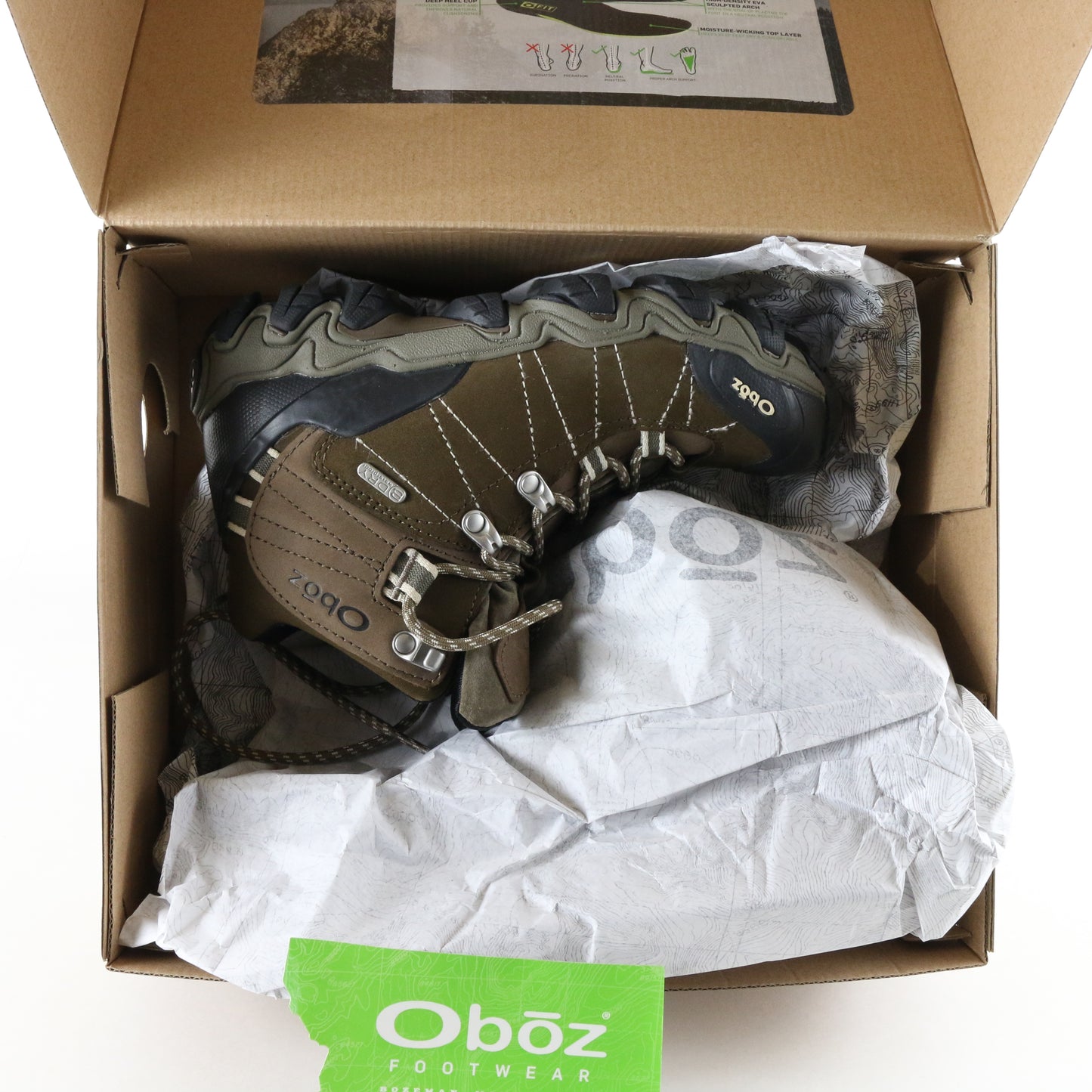 Oboz Bridger Mid B-Dry Waterproof Walnut Womens Winter Hiking Boots Size 6.5 USA