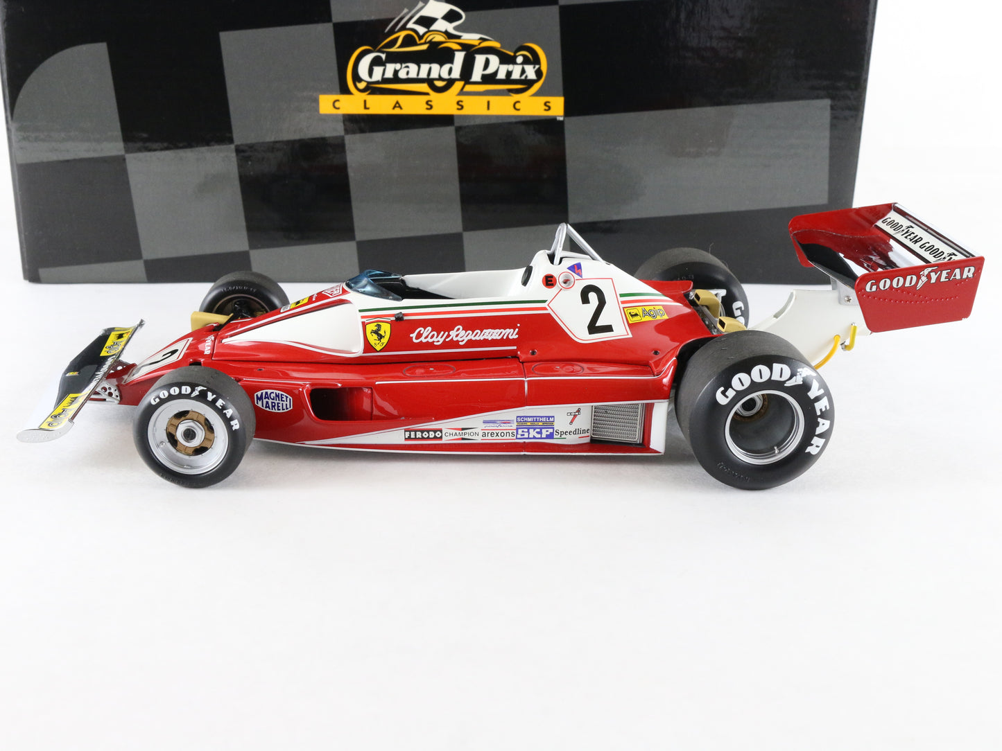 1976 Ferrari 312T2 #2 Red & White Grand Prix Classics Exoto 1:18 Model Car