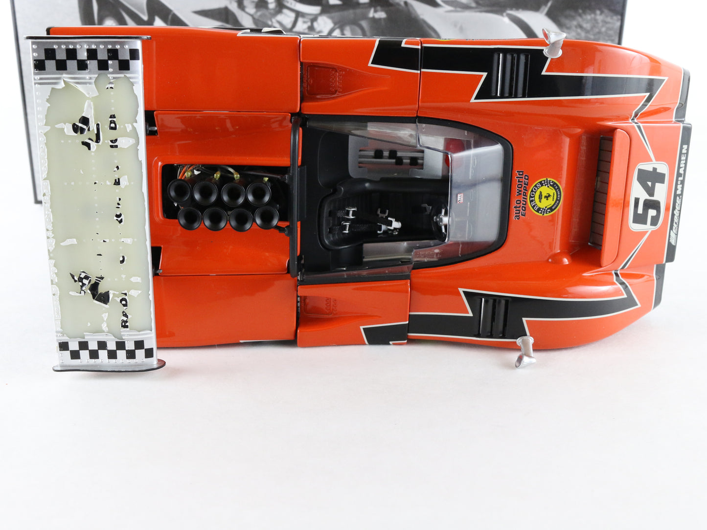 1969 Mclaren M8B Low Wing #54 Koveleski Jerobee Orange GMP 1:18 Model Car 12029