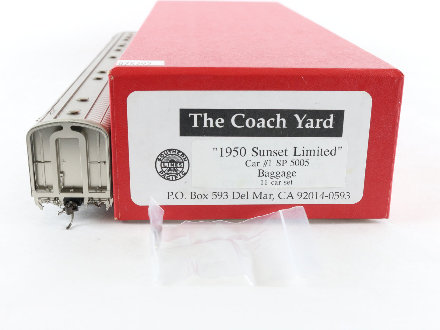 Coach Yard HO Southern Pacific SP 1950 Sunset Limited Painted Brass Baggage Car