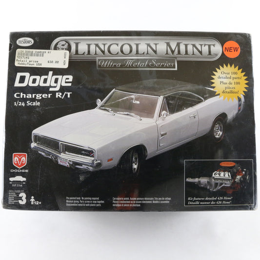 Dodge Charger R/T Lincoln Mint Ultra Testors 1:24 Metal Model Car Kit 7141