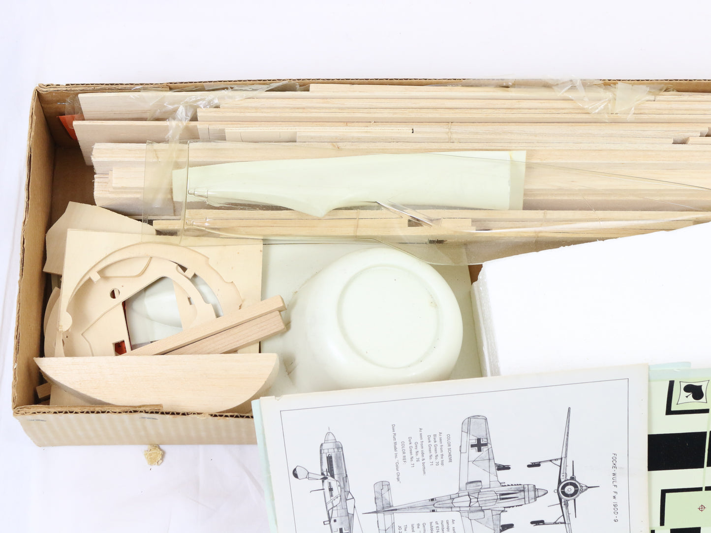 Jemco Focke Wulf FW-190d-9 .29-.40 50" Wingspan Wood RC Plane Kit