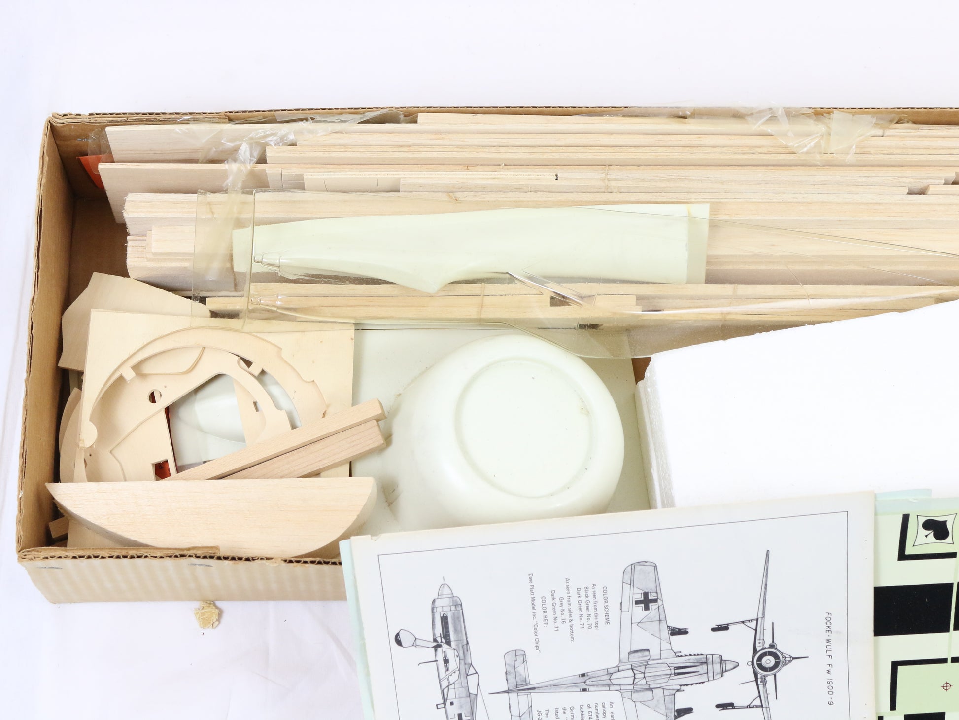 Jemco Focke Wulf FW-190d-9 .29-.40 50" Wingspan Wood RC Plane Kit