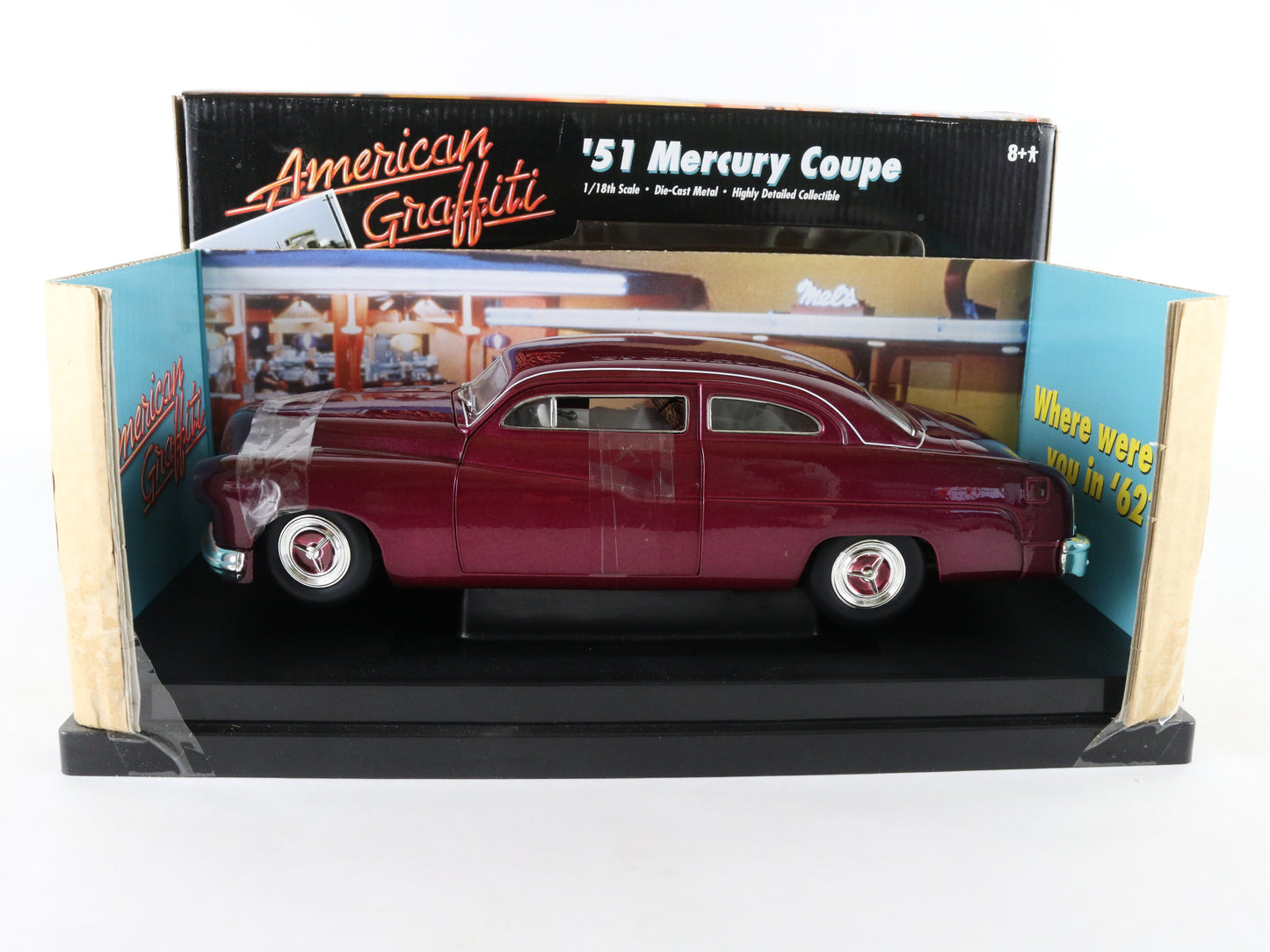 1951 '51 Mercury Coupe Purple American Graffiti ERTL 1:18 Diecast Model 32081