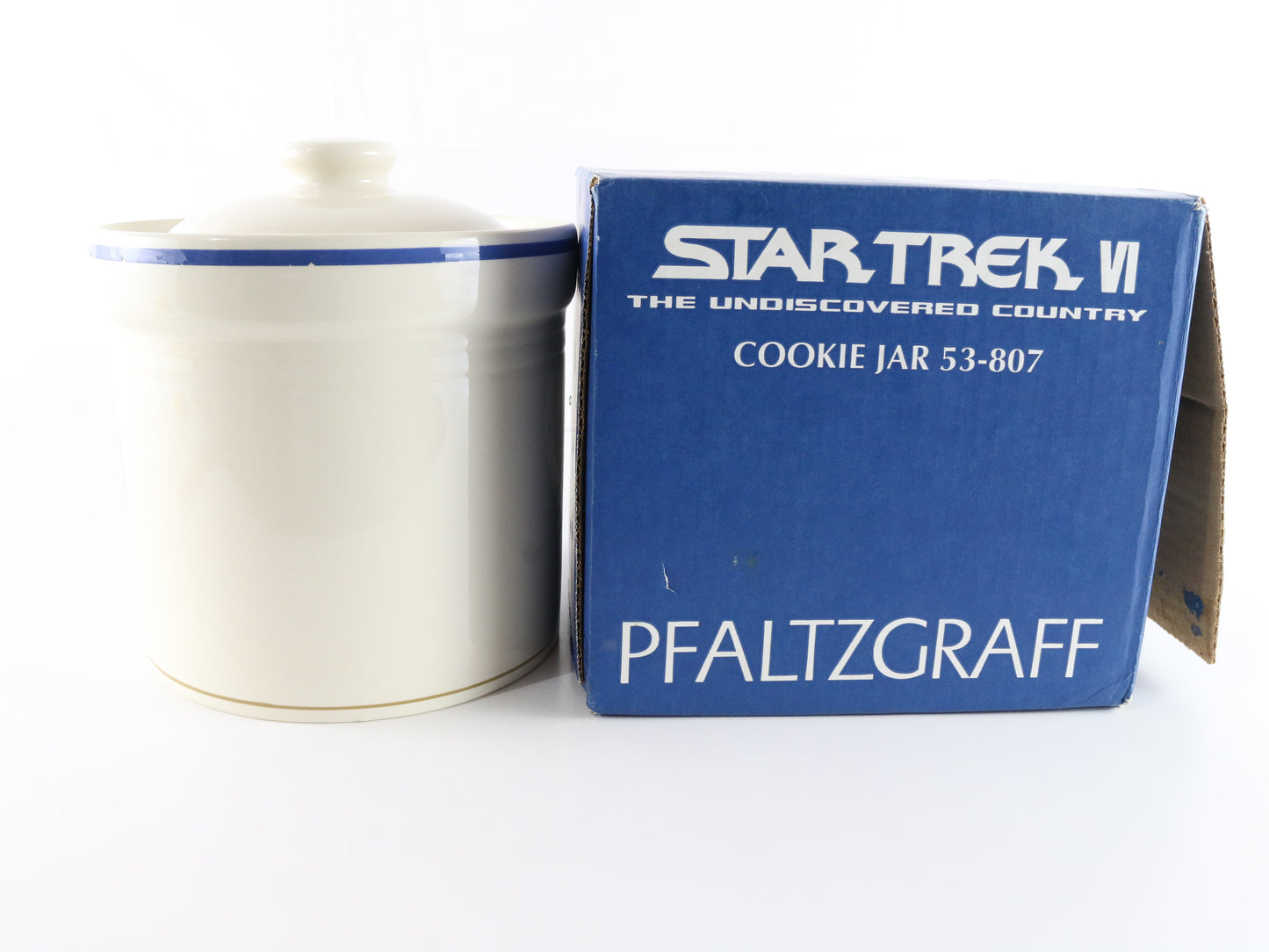 Ceramic Cookie Jar Star Trek VI Undiscovered Country Pfaltzgraff 1993