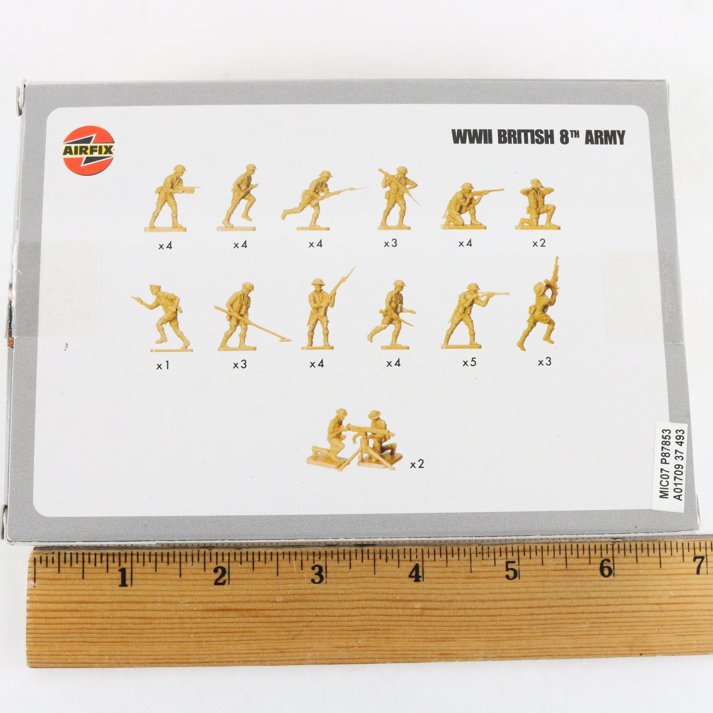 British 8th Army WW2 Airfix 1:72 A01709 Plastic Model Soldier Figures