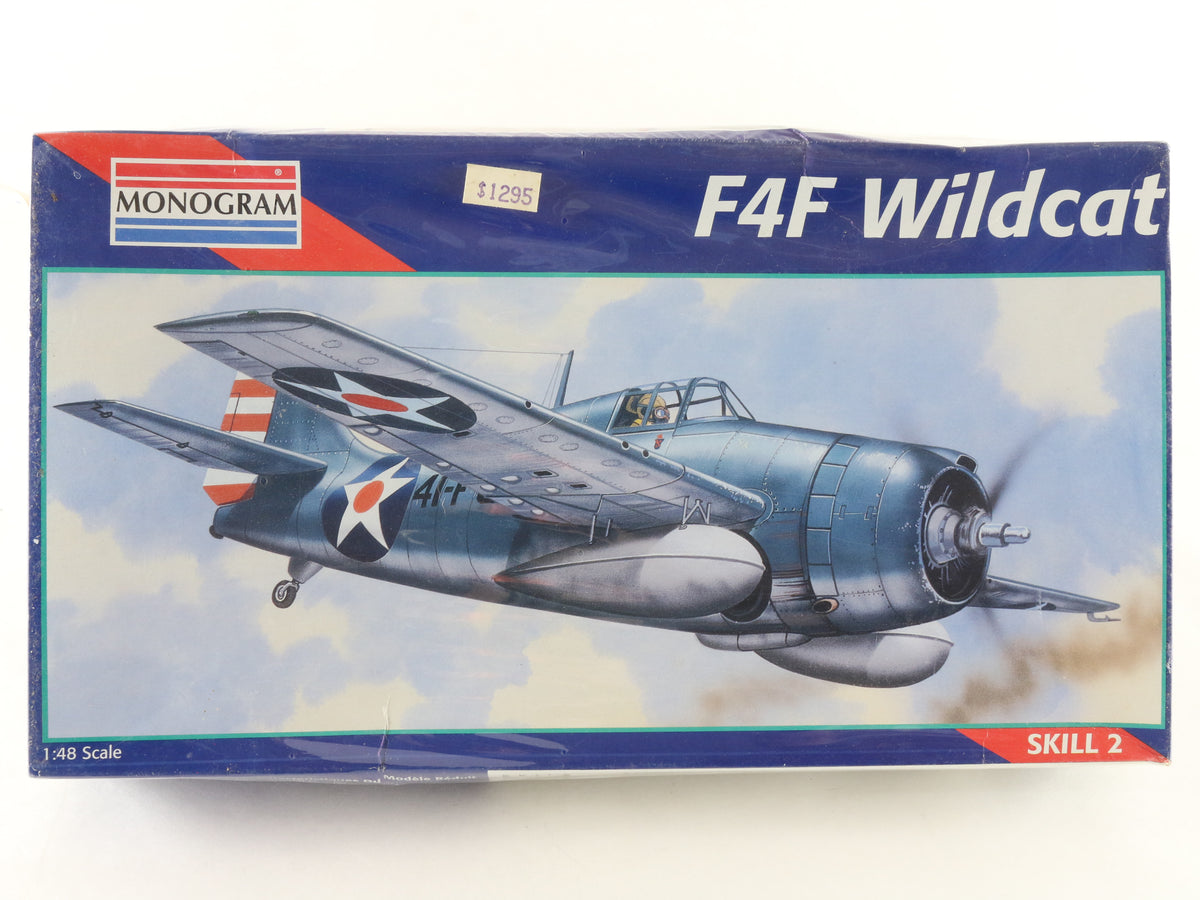F4F Wildcat Grumman Fighter Plane Monogram 1:48 5220 Sealed Model Kit