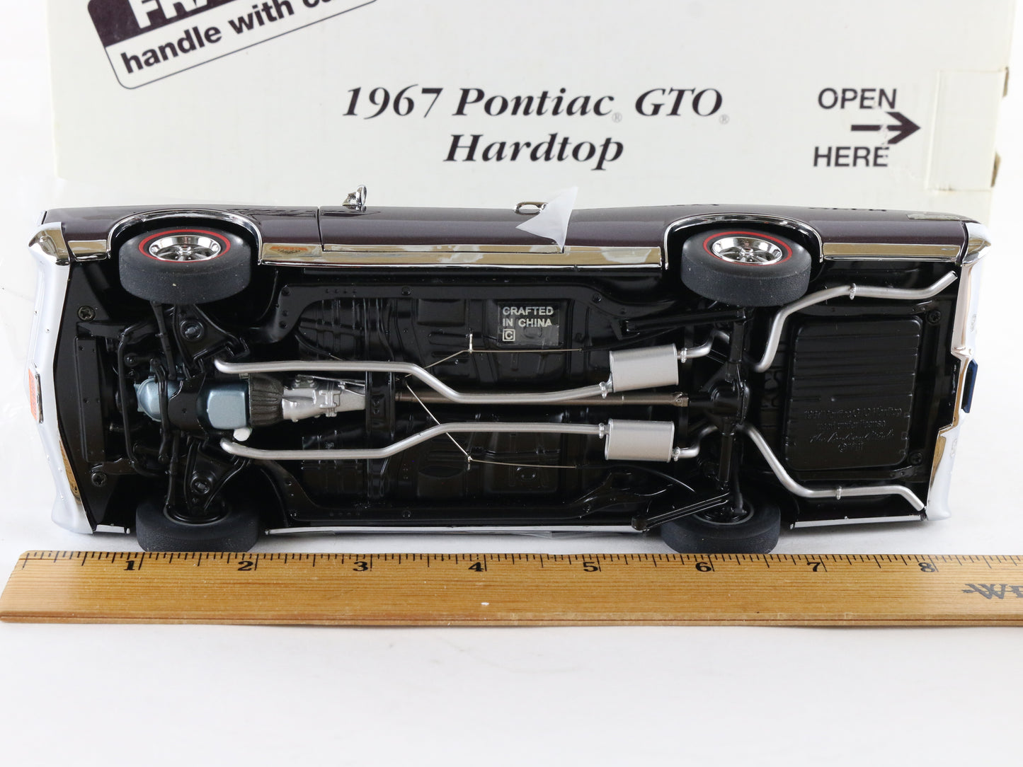 1967 Pontiac GTO Hardtop Plum Mist Purple Danbury Mint 1:24 Diecast Model Car