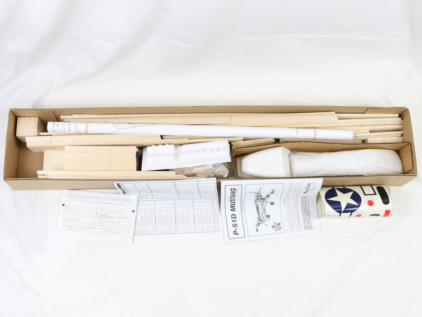 Great Planes P-51d Mustang Warbird 57" Wingspan Wood RC Kit