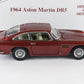 1964 Aston Martin DB5 Coupe Dubonnet Red Danbury Mint 1:24 Diecast Model Car