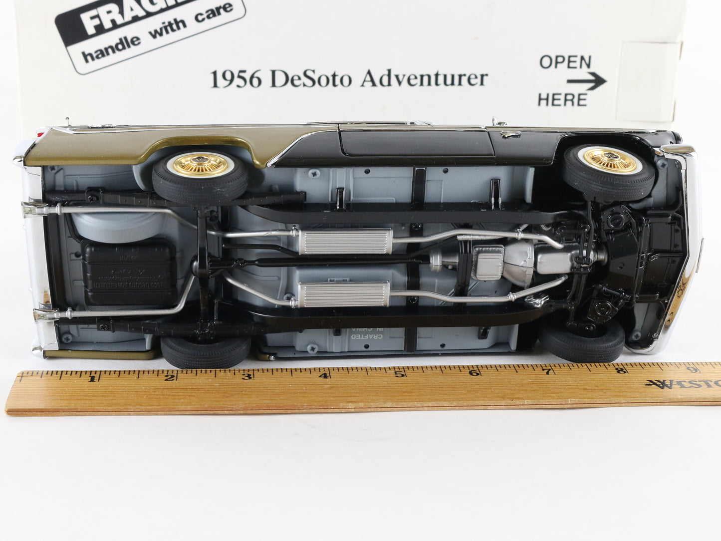 1956 Desoto Adventurer Coupe Black Gold Danbury Mint 1:24 Diecast Model