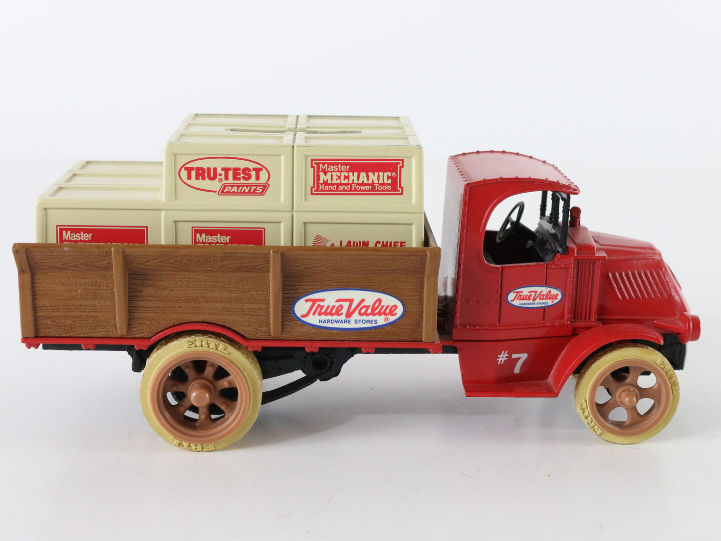 1926 Mack Bull Dog True Value #7 Ertl 1:38 Metal Model Truck Bank