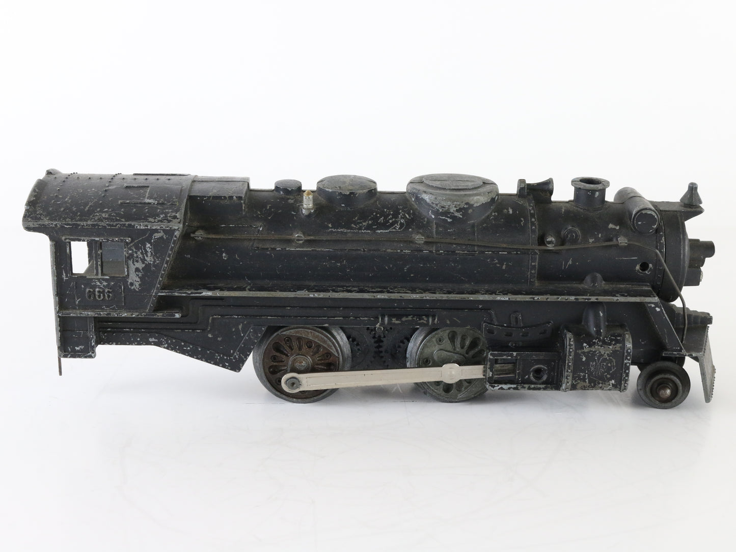 Marx O 666 Black Metal Steam Locomotive Engine WORKS