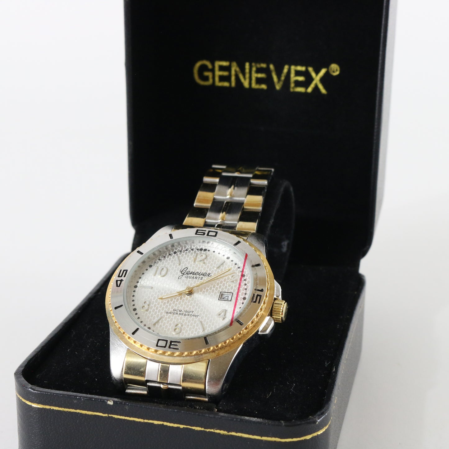 Genevex Japan Quartz Watch Stainless Steel Classic Silvery Design 3 ATM