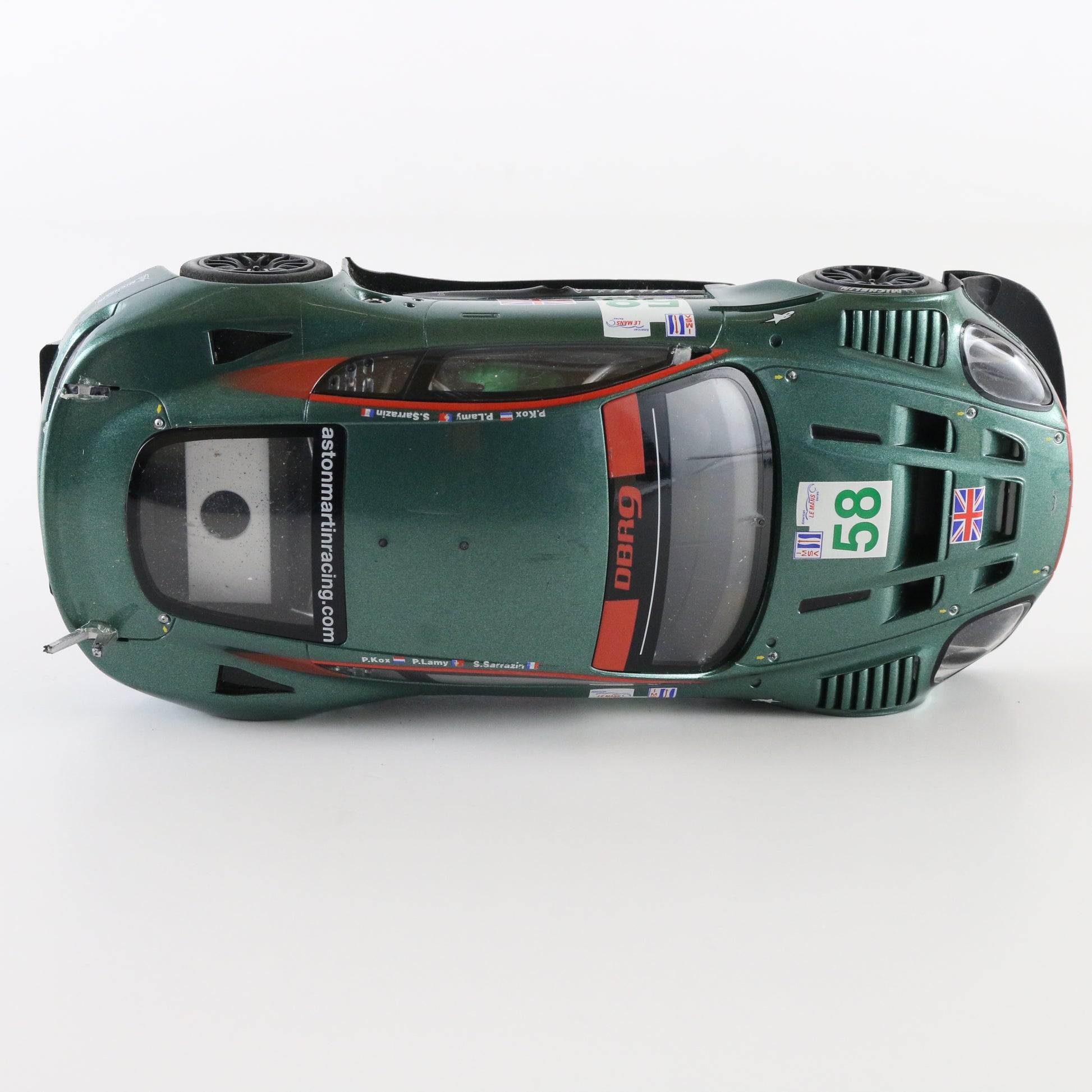 Scalextric Aston Martin DBR9 #58 green Le Mans 1:32 slot car