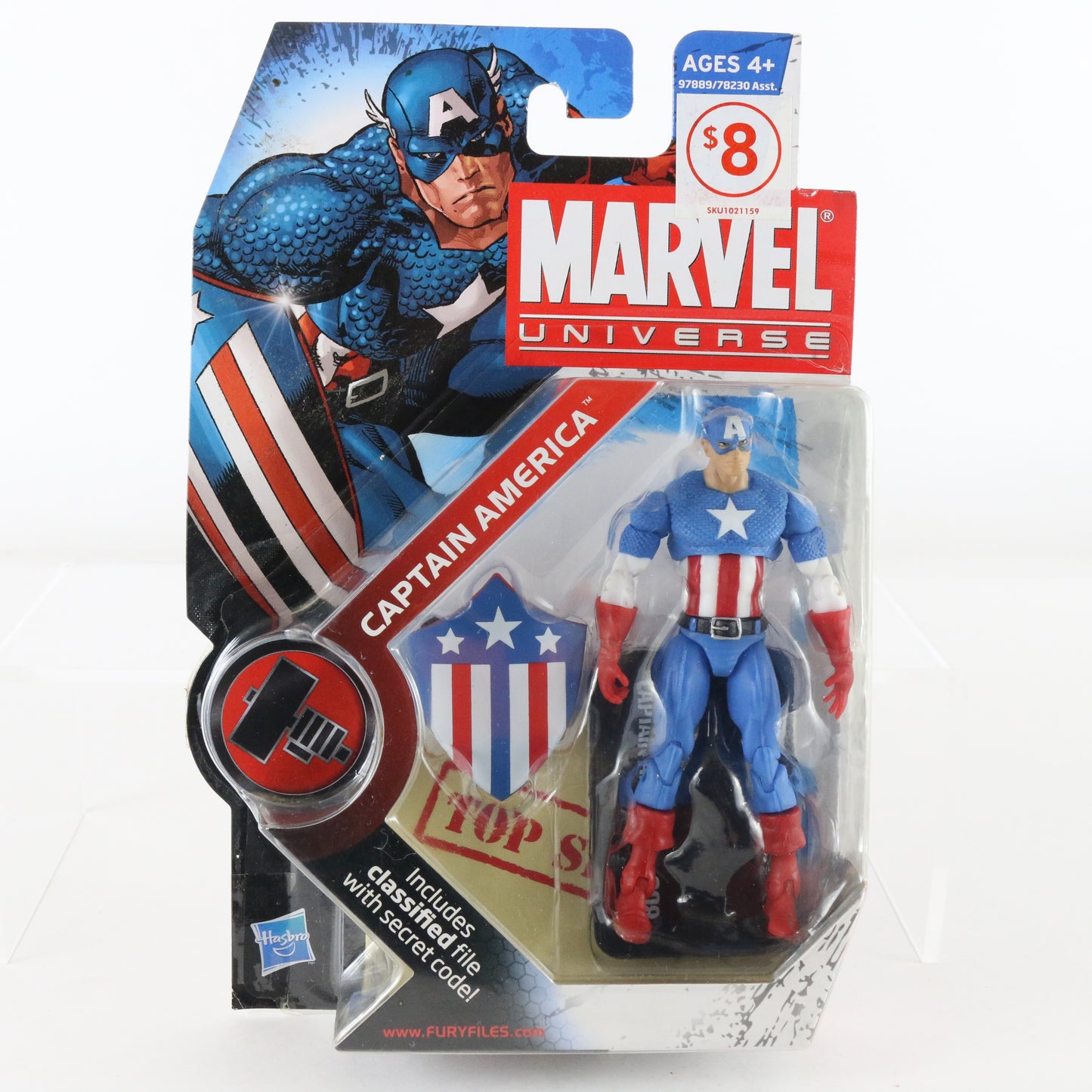 Marvel Universe Series 2 008 Captain America 3.75" Action Figure Hasbro 
