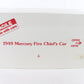 1949 Mercury Fire Chiefs Car Red Danbury Mint 1:24 Diecast Model