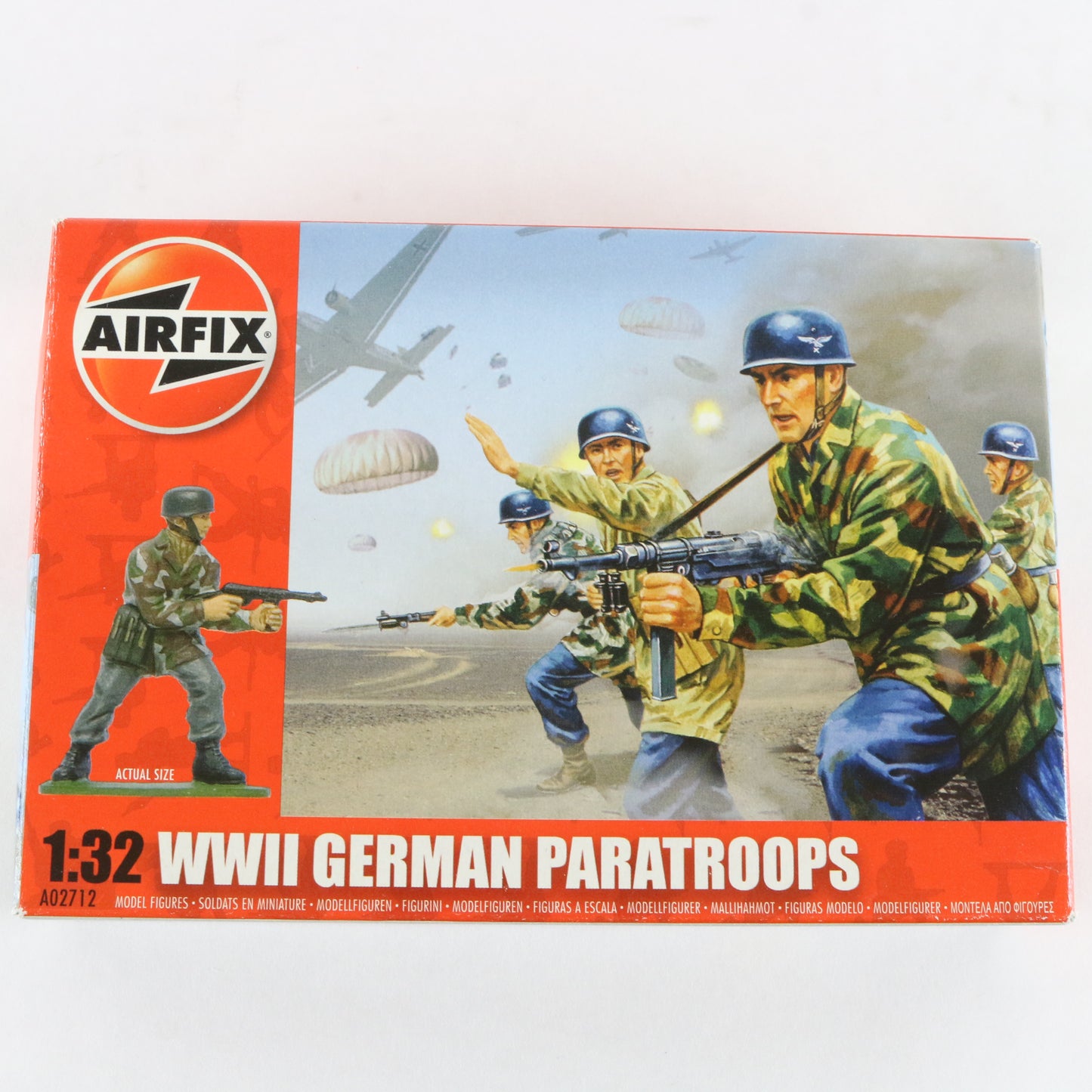 German Paratroops WW2 Airfix 1:32 A02712 Plastic Model Soldier Figures