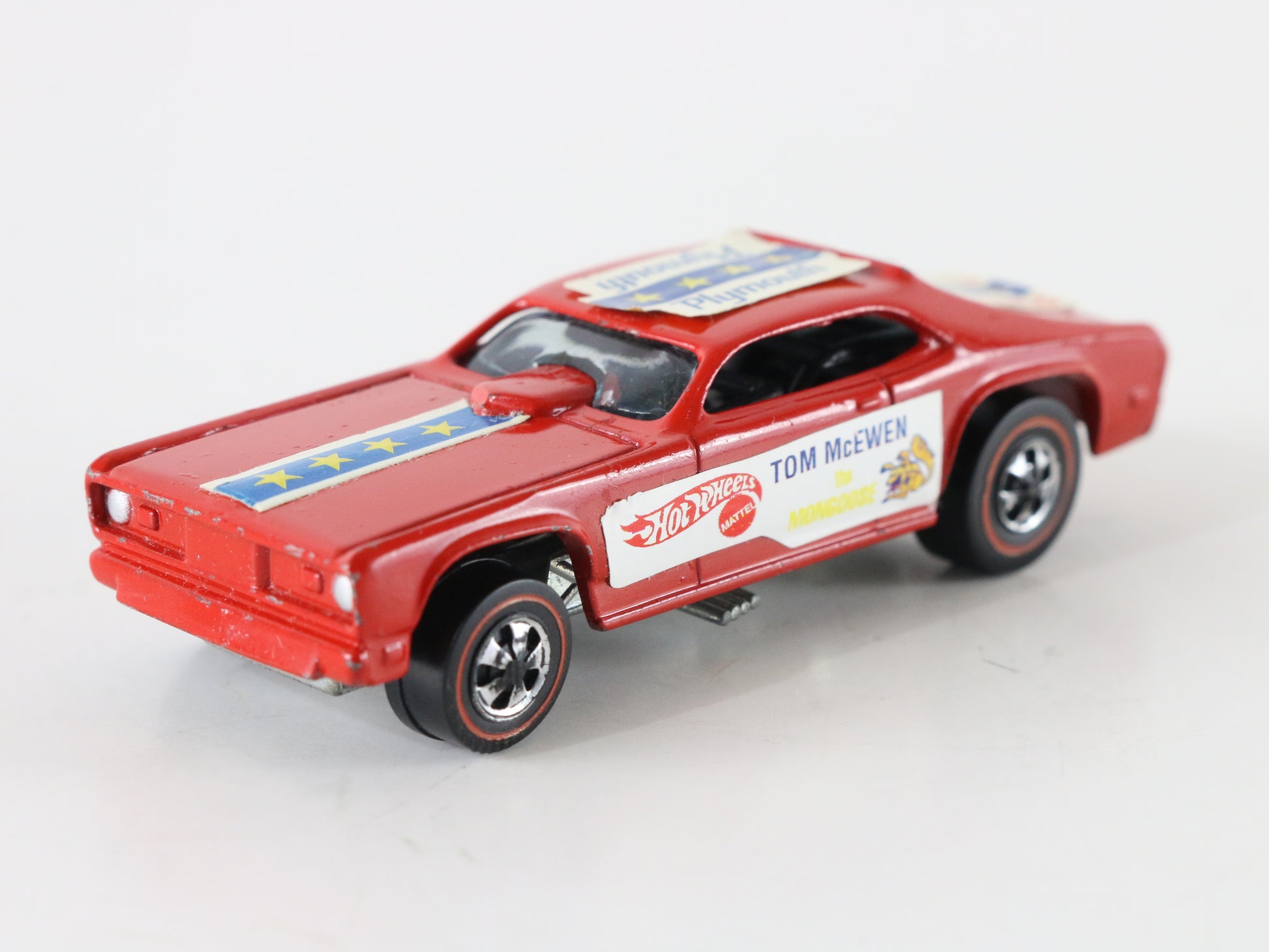 Hot Wheels Redline Tom McEwen Mongoose Plymouth Enamel Red with Decals 1:64