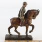 Vintage Lineol WW1 Horse W/ Riding Soldier Composite Figure 2" Germany