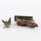 Vintage Lineol WW1 Horse W/ Riding Soldier Composite Figure 2" Germany