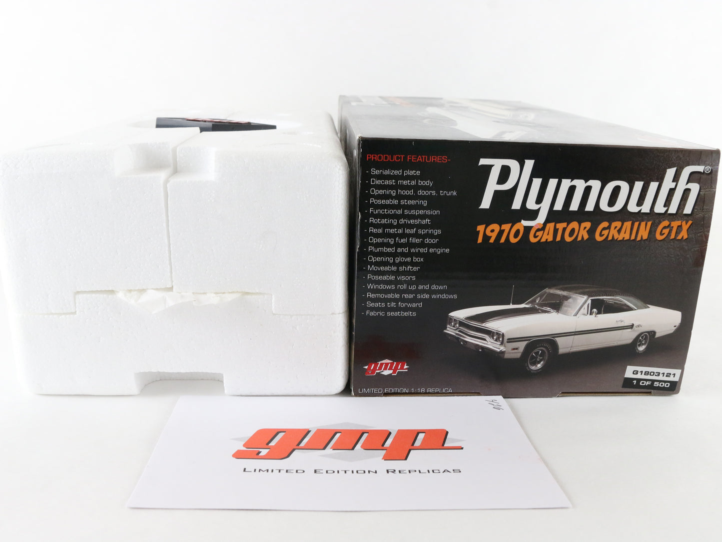 1970 Plymouth Gtx Gator Grain GMP 1:18 Diecast Model G1803121 White Var 1 Of 500