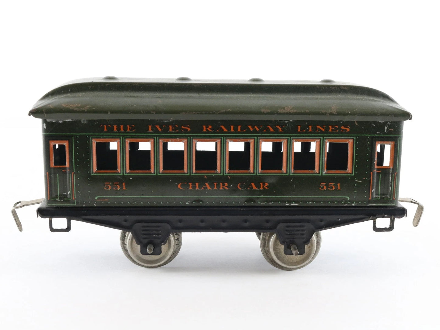 Ives Prewar O 551 Chair Car Tinplate Metal Passenger Train